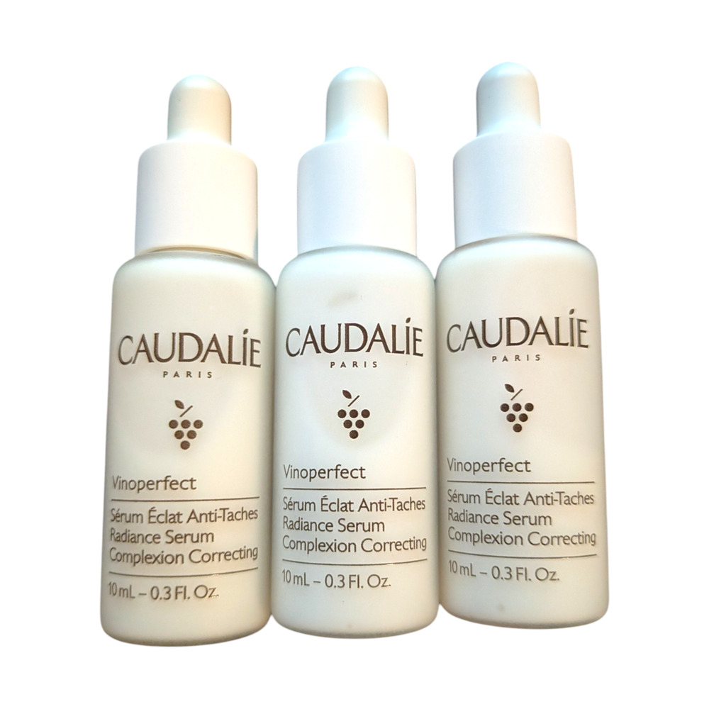 3x Caudalie Vinoperfect Radiance Serum Complexion Correcting 10ml*3 =Full Sz /AA